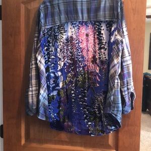 Soft Surroundings plaid shirt